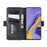 Magnet Adsorption Leather Wallet Stand Phone Shell Covering for Samsung Galaxy A51 - Black - 4