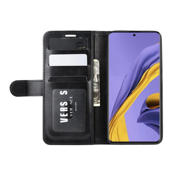 Crazy Horse Wallet Leather Stand Case for Samsung Galaxy A51 - Black - 5