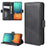 Magnetic Adsorption PU Leather Case for Samsung Galaxy A71 - Black - 1