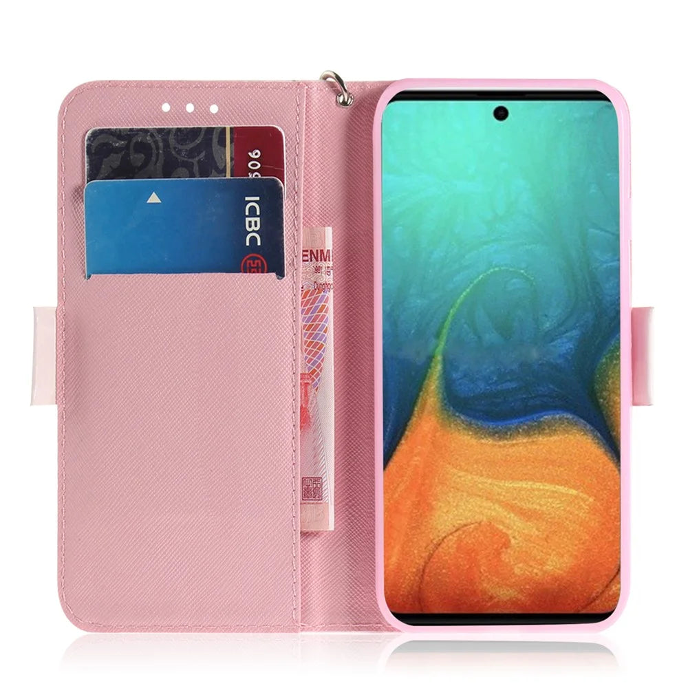 Light Spot Decor Pattern Printing Wallet Leather Flip Case for Samsung Galaxy A71 A715 - High Heels - 7