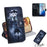 Pattern Printing PU Leather Wallet Phone Casing for Samsung Galaxy S20 4G/S20 5G - Dog and Tiger Reflection - 1