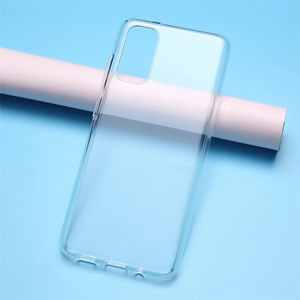 10PCS Transparent Soft TPU Phone Case with Non-slip Inner for Samsung Galaxy S20 4G/S20 5G - 1