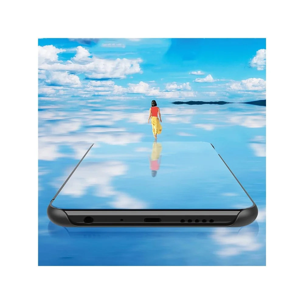 For Samsung Galaxy A51 Flip Leather Cover with Stand Full Body Protective Phone Case - Black - 3