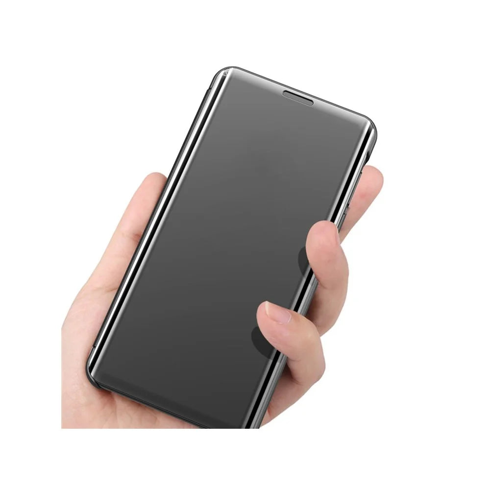 For Samsung Galaxy A51 Flip Leather Cover with Stand Full Body Protective Phone Case - Black - 5