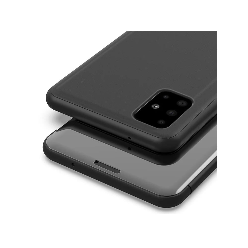 For Samsung Galaxy A51 Flip Leather Cover with Stand Full Body Protective Phone Case - Black - 7