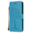 Imprint Tree Owl Leather Wallet Phone Shell for Samsung Galaxy S20 4G/S20 5G - Blue - 2