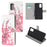 Pattern Printing Wallet Leather Case for Samsung Galaxy S20 Plus - Plum Blossom - 1