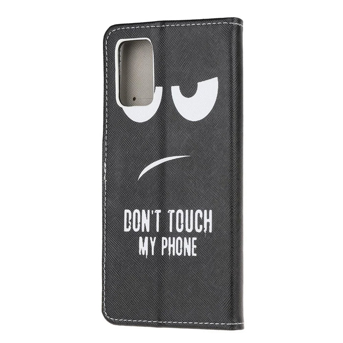 Pattern Printing Cross Texture Leather Wallet Phone Case for Samsung Galaxy S20 4G/S20 5G - Do not Touch - 3