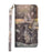 Light Spot Decor Patterned Leather Shell Stand Case for Samsung Galaxy S20 Ultra - Cat and Tiger - 3