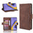 PU Leather Cell Casing with Many Card Slots for Samsung Galaxy S20 4G/S20 5G - Brown - 1