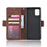 PU Leather Cell Casing with Many Card Slots for Samsung Galaxy S20 4G/S20 5G - Brown - 4