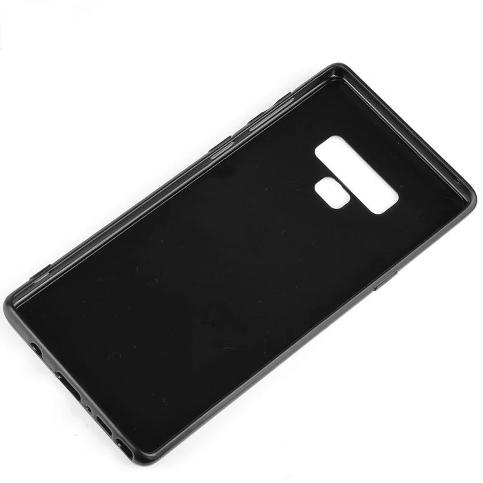 Leather Coated PC + TPU Hybrid Case Cover for Samsung Galaxy Note9 SM-N960 - Yellow - 6