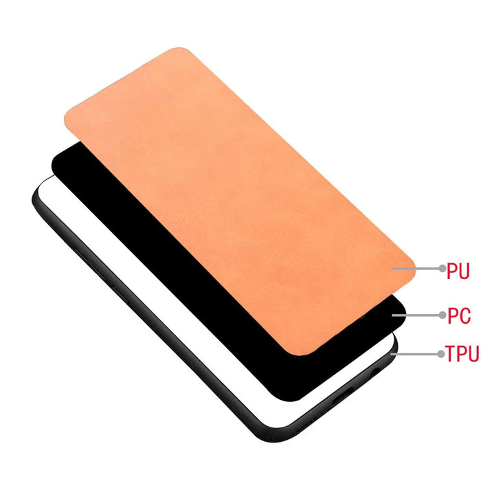 Leather Coated PC + TPU Hybrid Case Cover for Samsung Galaxy Note9 SM-N960 - Yellow - 7