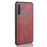 Leather Coated PC + TPU Hybrid Cover Case for Samsung Galaxy A9 (2018) / A9 Star Pro / A9s - Red - 4