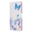 Pattern Printing Leather Wallet Case for Samsung Galaxy A51 - Blue Butterfly and Flowers - 2