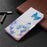 Pattern Printing Leather Wallet Case for Samsung Galaxy A51 - Blue Butterfly and Flowers - 7