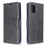 PU Leather Wallet Stand Shell Case for Samsung Galaxy A51 - Black - 4