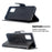 PU Leather Wallet Stand Shell Case for Samsung Galaxy A51 - Black - 5