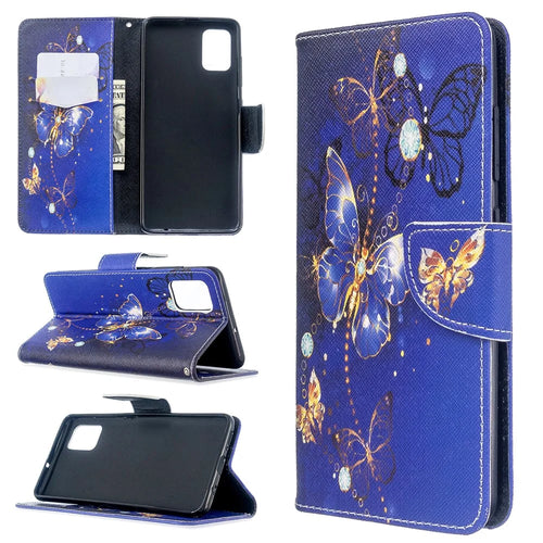 Pattern Printing Wallet Leather Flip Cover Case for Samsung Galaxy A51 - Beautiful Butterfly - 1