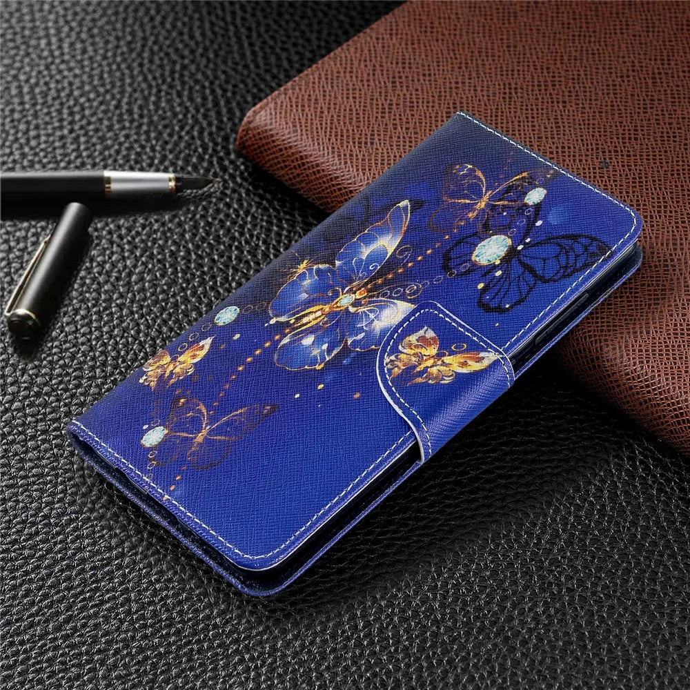 Pattern Printing Wallet Leather Flip Cover Case for Samsung Galaxy A51 - Beautiful Butterfly - 7