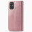 Embossed Mandala Flower Leather Covering for Samsung Galaxy S20 Plus - Rose Gold - 6
