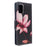 Pattern Printing Wallet Stand Flip Leather Case for Samsung Galaxy A71 A715 - Red Flower - 3