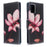 Pattern Printing Wallet Stand Flip Leather Case for Samsung Galaxy A71 A715 - Red Flower - 4