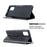 Geometric Pattern Stand Leather Case Card Holder Shell for Samsung Galaxy A71 A715 - Black - 5