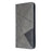 Geometric Pattern Stand Leather Card Holder Case for Samsung Galaxy S20 4G / S20 5G - Grey - 2