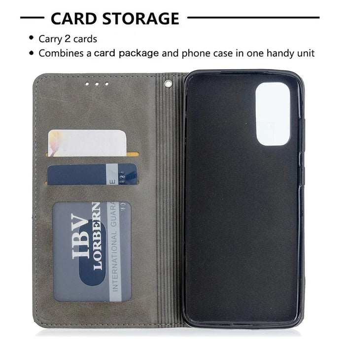 Geometric Pattern Stand Leather Card Holder Case for Samsung Galaxy S20 4G / S20 5G - Grey - 7