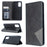 Geometric Pattern Stand Leather Card Holder Case for Samsung Galaxy S20 Plus / S20 Plus 5G - Black - 1