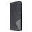 Geometric Pattern Stand Leather Card Holder Case for Samsung Galaxy S20 Plus / S20 Plus 5G - Black - 2
