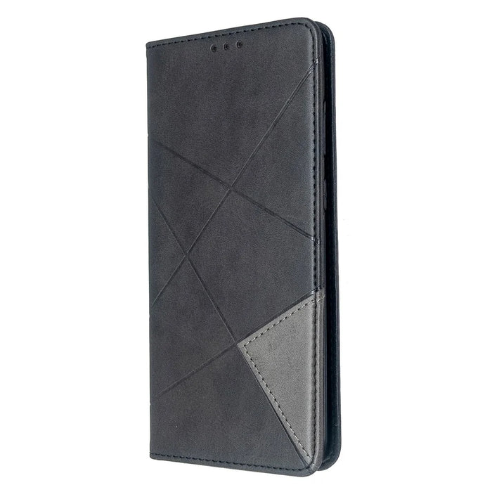 Geometric Pattern Stand Leather Card Holder Case for Samsung Galaxy S20 Plus / S20 Plus 5G - Black - 2