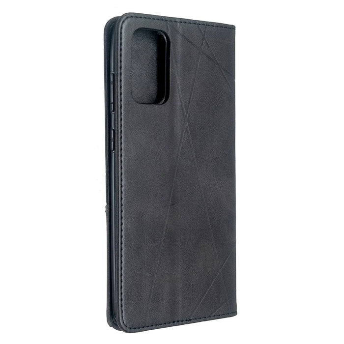 Geometric Pattern Stand Leather Card Holder Case for Samsung Galaxy S20 Plus / S20 Plus 5G - Black - 3