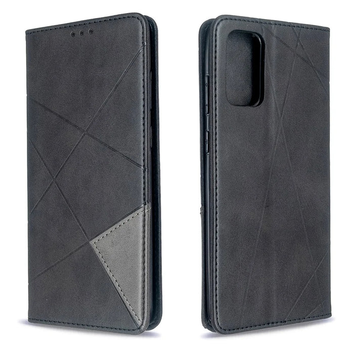 Geometric Pattern Stand Leather Card Holder Case for Samsung Galaxy S20 Plus / S20 Plus 5G - Black - 4