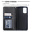 Geometric Pattern Stand Leather Card Holder Case for Samsung Galaxy S20 Plus / S20 Plus 5G - Black - 7