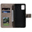 Imprint Flower Pattern Leather Wallet Stand Mobile Cover Case for Samsung Galaxy A51 - Grey - 4