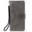 Imprint Flower Leather Wallet Phone Casing for Samsung Galaxy A71 - Grey - 2