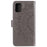 Imprint Flower Leather Wallet Phone Casing for Samsung Galaxy A71 - Grey - 3