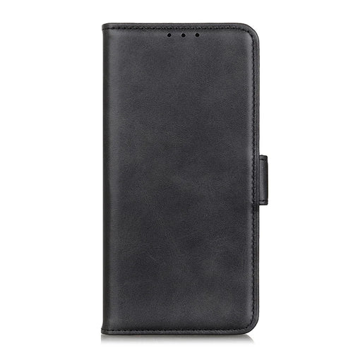Wallet Stand Magnetic Closure Leather Casing Cover for Samsung Galaxy A51 - Black - 1