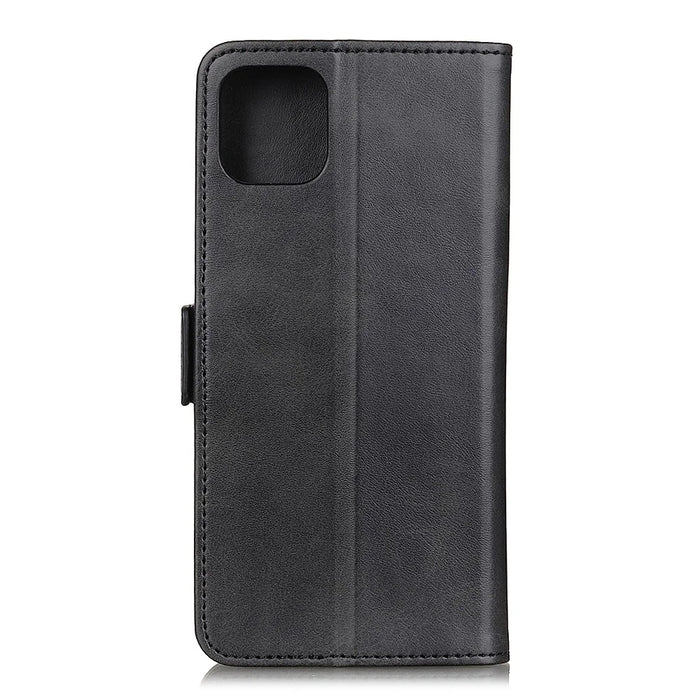 Wallet Stand Magnetic Closure Leather Casing Cover for Samsung Galaxy A51 - Black - 2