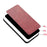 Leather Coated PC + TPU Protection Phone Shell Cover for Samsung Galaxy A70 - Red - 5