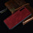 Leather Coated PC + TPU Protection Phone Shell Cover for Samsung Galaxy A70 - Red - 6
