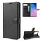 Litchi Skin Wallet Leather Stand Case for Samsung Galaxy S20 Ultra - Black - 2