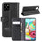 For Samsung Galaxy A81 / Note 10 Lite / M60s Phone Cases Genuine Split Leather Wallet Mobile Cover Stand - Black - 1