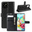 Litchi Skin Wallet Flip Leather Case for Galaxy A81 / Note 10 Lite / M60s - Black - 1