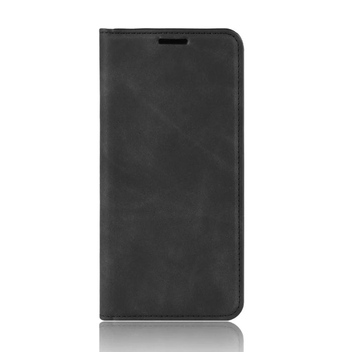 Silky Touch Leather Wallet Case for Samsung Galaxy A91 / S10 Lite / M80s - Black - 3