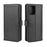 For Samsung Galaxy A91 / S10 Lite / M80s Phone Cases Genuine Split Leather Wallet Mobile Cover Stand - Black - 2
