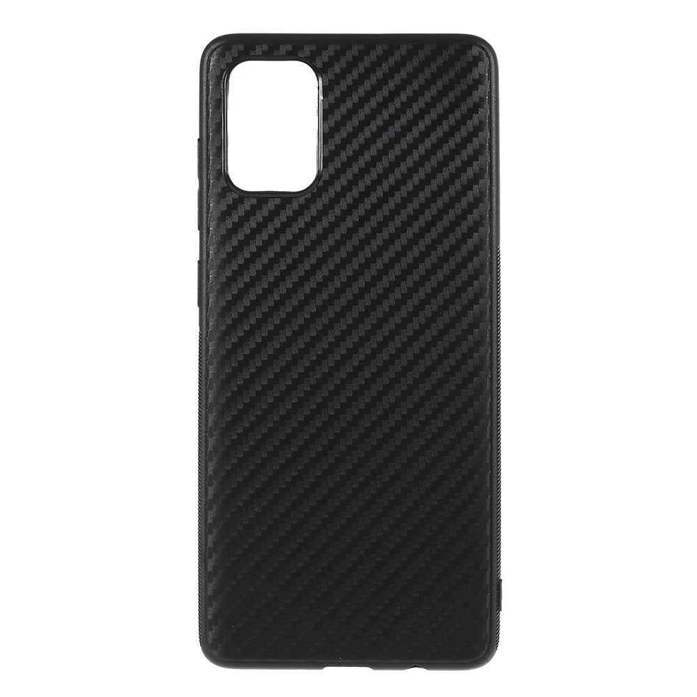 Carbon Fiber Skin TPU Mobile Phone Casing for Samsung Galaxy A71 - 1