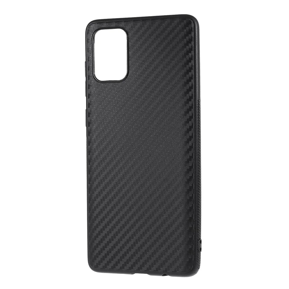 Carbon Fiber Skin TPU Mobile Phone Casing for Samsung Galaxy A71 - 2